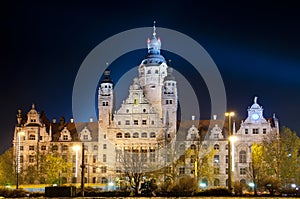 Leipzig at night