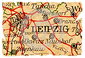 Leipzig old map