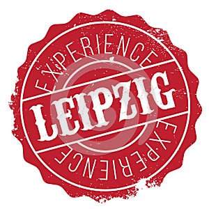 Leipzig stamp rubber grunge