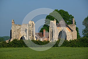 LEISTON, SUFFOLK/UK - MAY 25 : The Ruins of Leiston Abbey in Lei