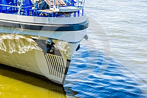 Leisure boat on the berth