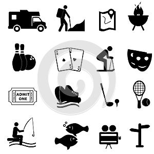 Leisure and fun icons