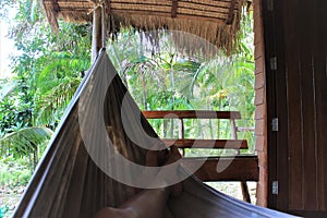 Leisure in a hammock, bungalows in Topeka, Koh Chang