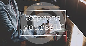 Leisure Journal Journalism Ideas Express Yourself Concept photo