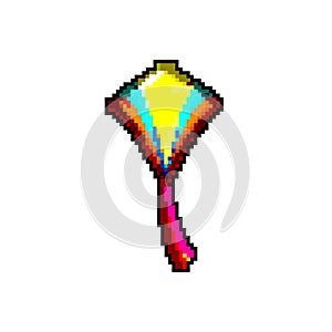 leisure kite sky game pixel art vector illustration