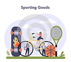 Leisure product production. Entertainment concept. Sport goods