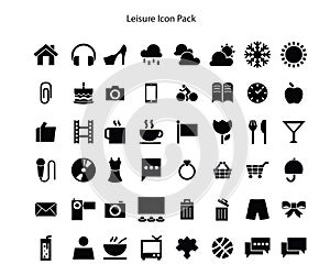 Leisure series Icon pack design