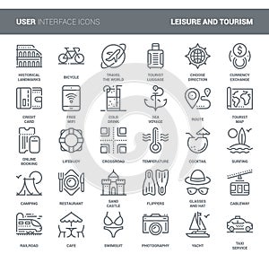 Leisure and Tourism Icons