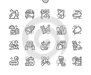Leisure Well-crafted Pixel Perfect Vector Thin Line Icons 30 2x Grid for Web Graphics and Apps. photo