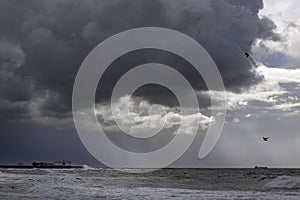 Leixoes harbor dramatic view photo