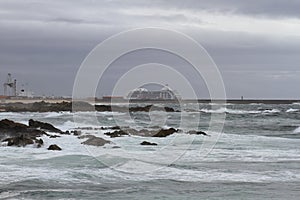 Leixoes harbor north wall