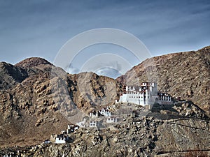 Lekir Buddhist monastery in the Himalayas, northern India