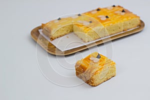 Lekkker Holland cake served with slices. photo