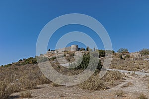 Lekuresi Castle historical ruins in Sarande Albania