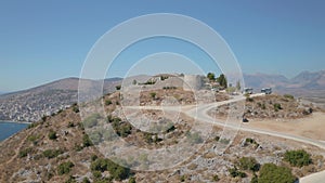 Lekuresi Castle historical ruins in Sarande Albania