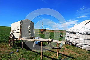 Lele vehicle on Nailin Gol Grassland photo