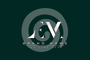 LEM abstract letter logo design