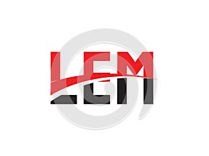 LEM Letter Initial Logo Design