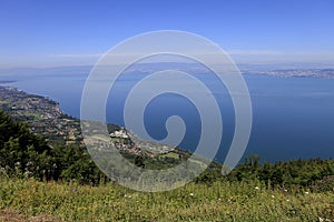 The Leman lake, Evian, France