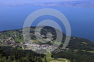 The Leman lake, Evian, France