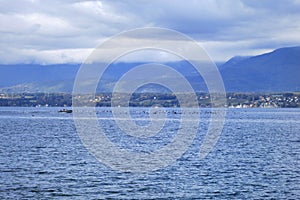 Leman lake near Geneva in Switzerland, Europe