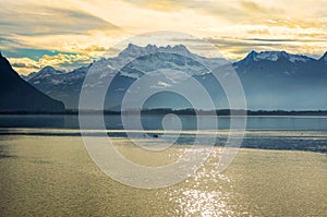 The Leman lake, Switzerland