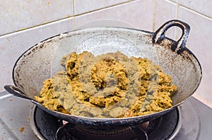 Lemang rendang and ketupat