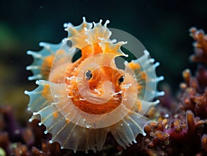 Lembeh Hispid Frogfish  Made With Generative AI illustration