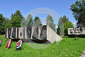 Lembolovo frontier, Monument to victory. St.-Petersburg,