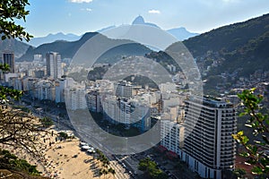 Leme Beach seen from Forte Duque de Caxias (Forte do Leme) - Rio de Janeiro, Brazil