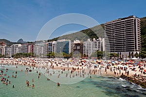 Leme and Copacabana beach in Rio de Janeiro