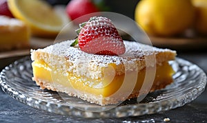 Lemon Strawberry Bar