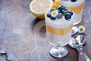 Lemon Blueberry dessert