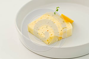 Lemon cheese cake ,cheese cake or lemoncake with sesame