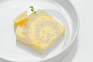 Lemon cheese cake ,cheese cake or lemoncake with sesame