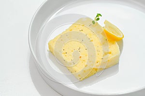 Lemon cheese cake ,cheese cake or lemoncake with sesame