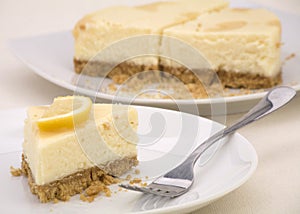 Lemon cheesecake