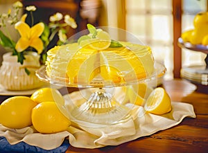 Lemon Cheesecake with Glaze