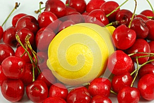 Lemon and cherry
