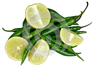 Lemon and chillies