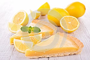 Lemon citrus tart photo