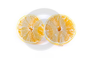 Lemon Cross Section Fruit Cut Slice Piece Texture Fresh Juicy Ye