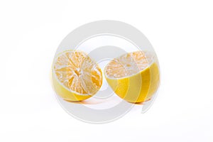 Lemon Cross Section Fruit Cut Slice Piece Texture Fresh Juicy Ye
