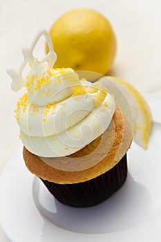 Lemon Frosted Cupcake