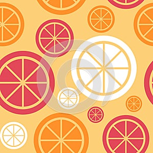 Lemon Fruit Abstract Seamless Pattern Background