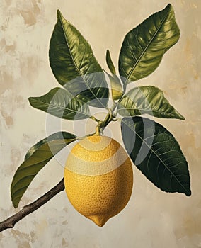 Lemon fruit with leaf isolate. Lemon whole, half, slice, leaves on white.