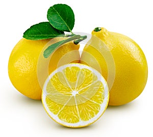 Lemon fruit leaf