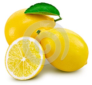 Lemon fruit leaf