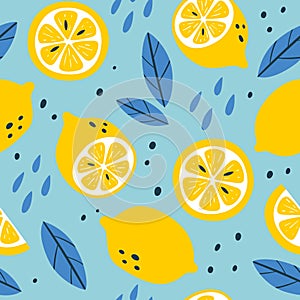 Lemon Fruit Seamless Pattern