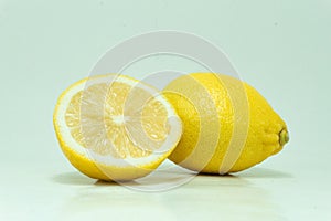 Lemon Fruit on White Background